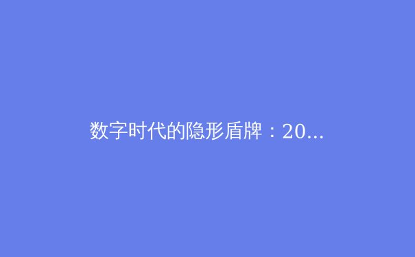 数字时代的隐形盾牌：2024年VPN技术趋势与信息安全深度解析 - 4