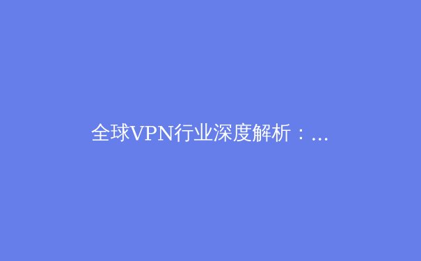 全球VPN行业深度解析：技术演进、安全挑战与未来趋势 - 2