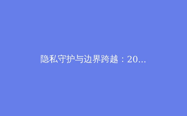 隐私守护与边界跨越：2024年VPN技术趋势与法规动态深度解析 - 4